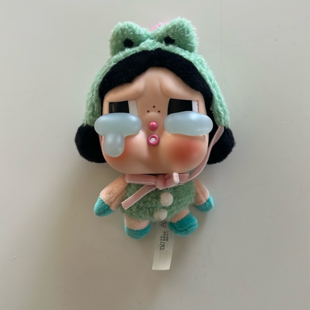 Pop Mart Crying Again Series "What a Frog" Plush Keychain